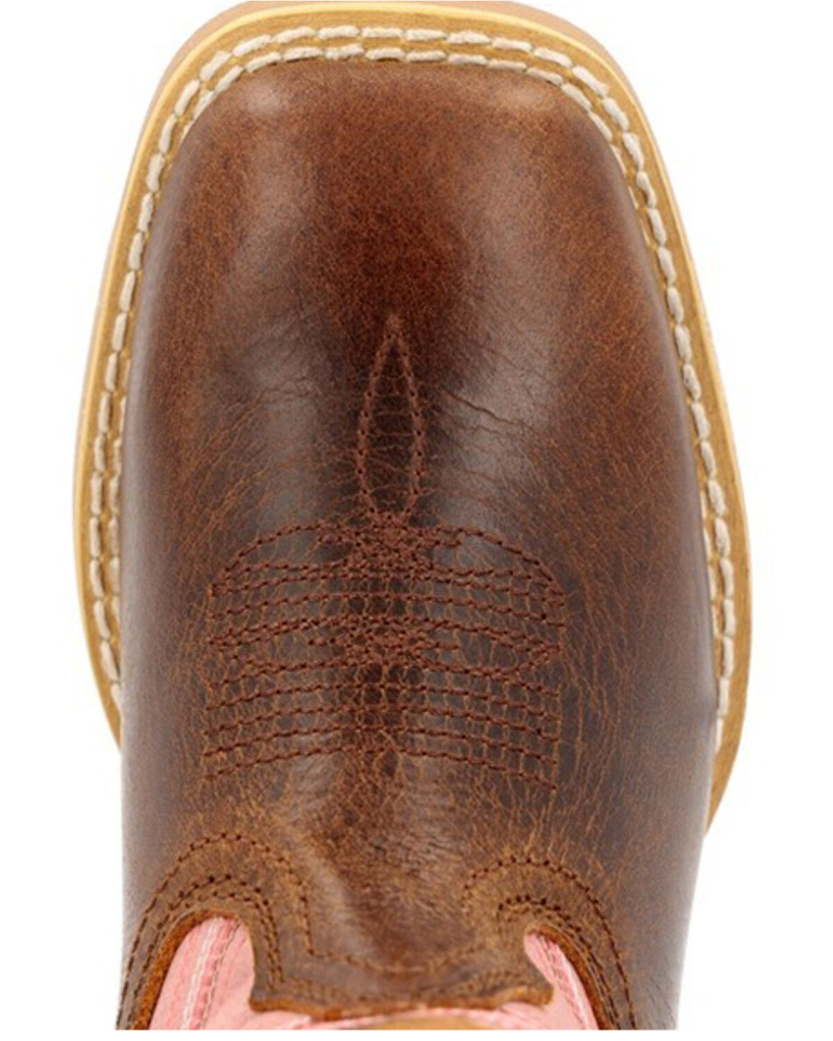 Image #6 - Durango Boys' Lil' Rebel Pro Western Boots - Broad Square Toe, Chestnut, hi-res