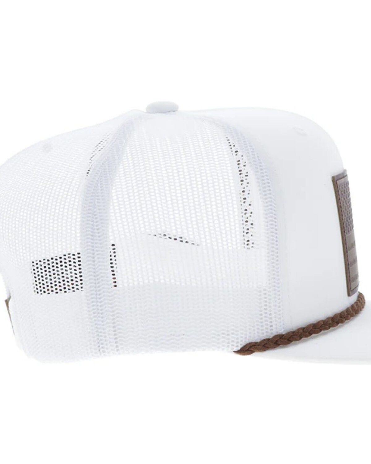 Image #3 - Hooey Men's Liberty Roper Trucker Cap, White, hi-res
