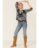 Image #4 - Bila Women's Boho Border Print V-Neckline Top, Navy, hi-res