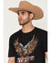 Image #2 - Moonshine Spirit Men's Soaring Eagle Short Sleeve Graphic T-Shirt, Black, hi-res