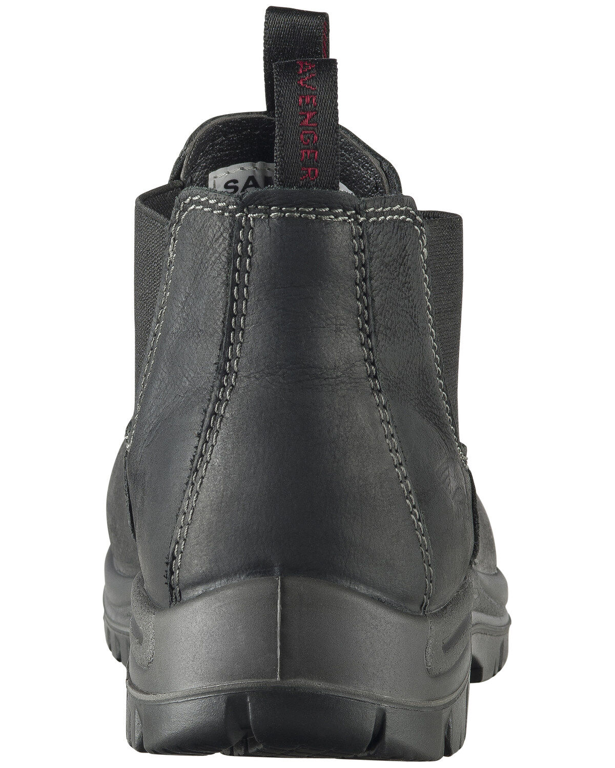 Image #4 - Avenger Men's Foreman Pull On Work Boots - Composite Toe, Black, hi-res