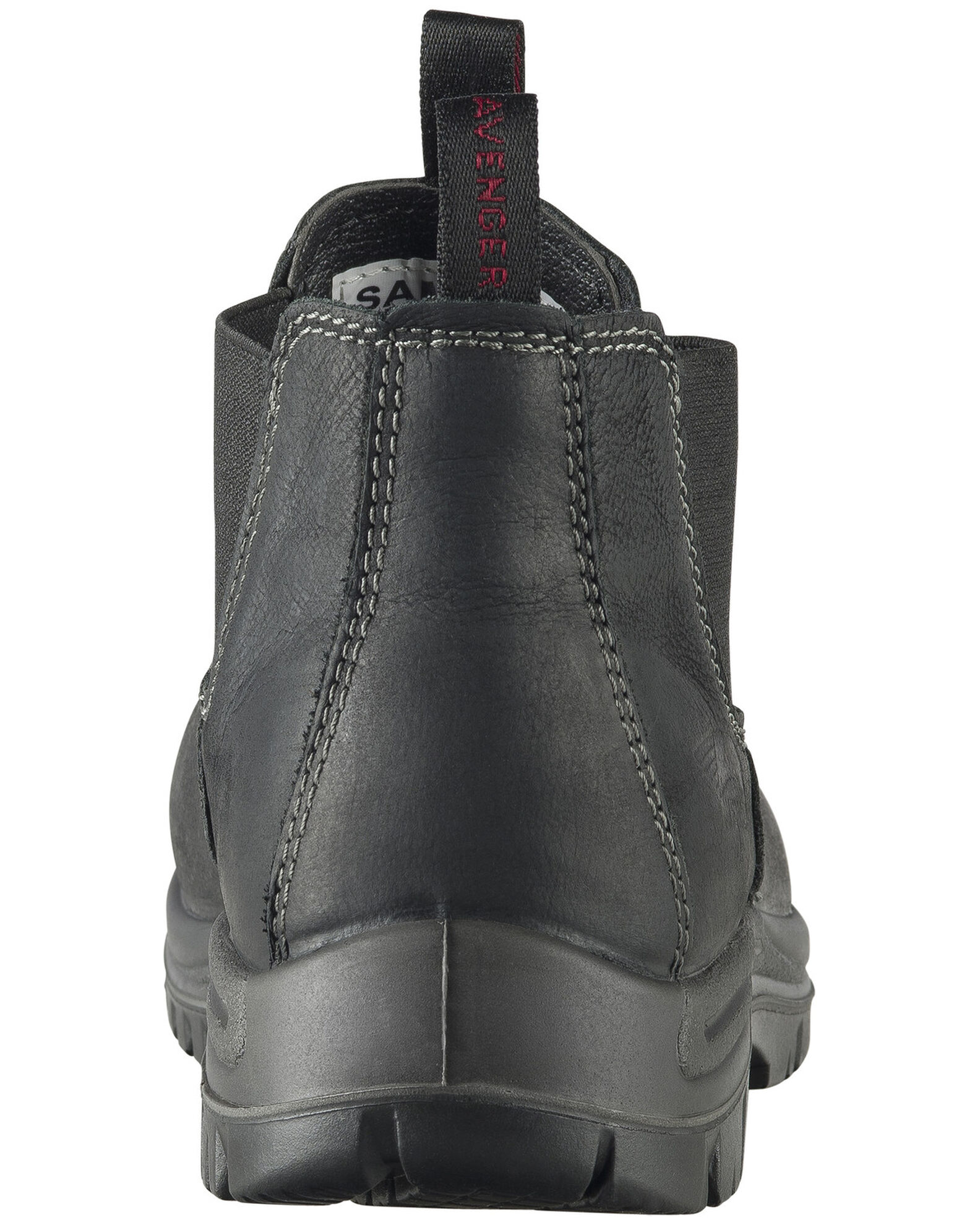 Image #4 - Avenger Men's Foreman Pull On Work Boots - Composite Toe, Black, hi-res