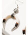 Image #2 - Idyllwind Women's Bone Crescent Statement Earrings, Silver, hi-res