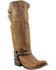 Image #1 - Corral Women's Slouch Harness & Top Strap Cowgirl Boots - Medium Toe , , hi-res