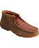 Image #1 - Twisted X Women's Diamond Embroidered Chukka Driving Mocs, Brown, hi-res