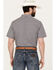 Image #4 - Gibson Men's Tempe Small Plaid Print Short Sleeve Button-Down Western Shirt, Navy, hi-res