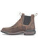 Image #3 - Phantom Rider Men's 6" Romeo Pull-On Ankle Boots - Moc Toe, Brown, hi-res