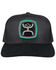 Image #3 - Hooey Men's Zenith Logo Patch Trucker Cap, Black, hi-res