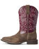 Ariat Women's Delilah Western Boots - Broad Square Toe, Brown, hi-res