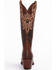 Shyanne Women's Mariel Floral Embroidered Studded Concho Western Boots - Snip Toe, Brown, hi-res