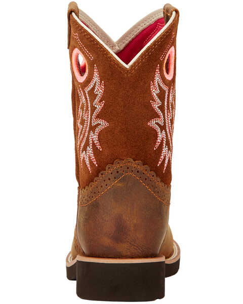 Image #5 - Ariat Kid's Fat Baby Round Toe Western Boots, Brown, hi-res