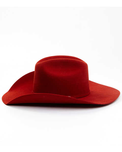 Image #3 - Serratelli 2X Felt Cowboy Hat, Red, hi-res
