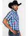 Image #3 - Wrangler Men's Black Small Plaid Fashion Snap Short Sleeve Western Shirt , , hi-res