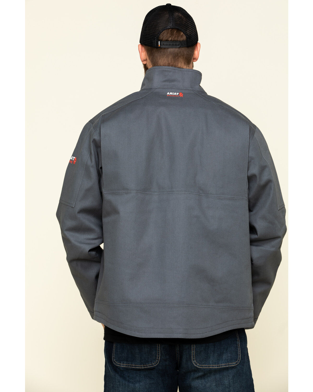 Image #2 - Ariat Men's Iron Grey FR Max Move Insulated Waterproof Work Jacket, , hi-res