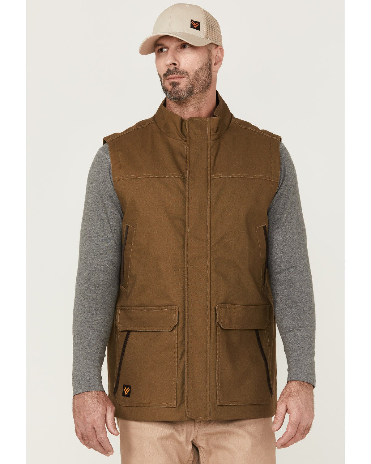Hawx Men's Olive Tejon Insulated Stretch Work Vest, Olive, hi-res