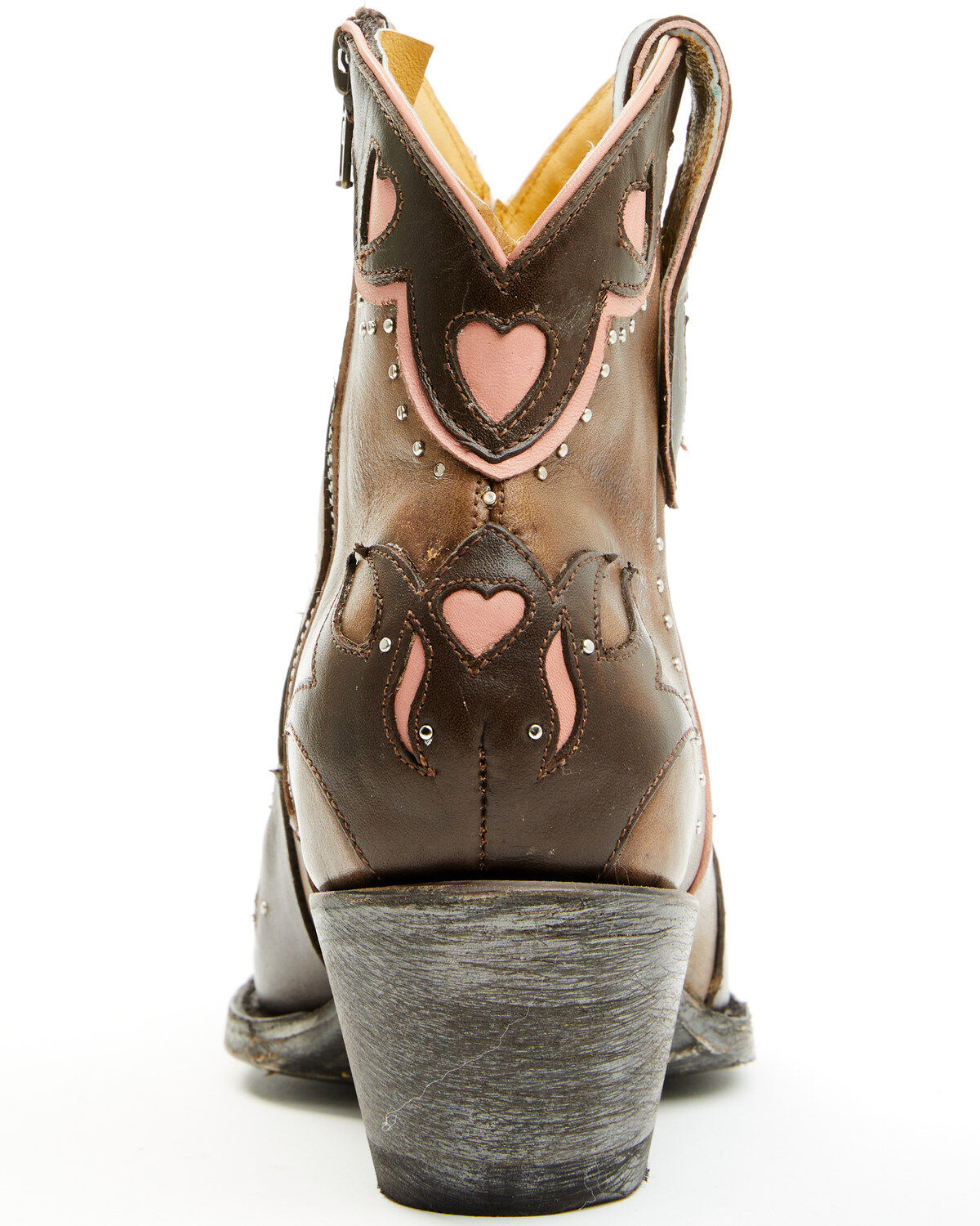 Image #5 - Yippee Ki Yay by Old Gringo Women's Love & Paranoia Western Booties - Snip Toe, Pink, hi-res