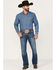 Image #1 - Ariat Men's M5 Walden Martson Medium Wash Straight Jeans, Blue, hi-res
