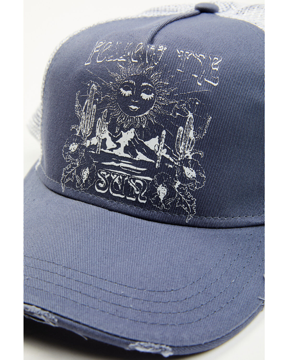 Image #2 - Shyanne Women's Follow The Sun Mesh Back Baseball Cap, Medium Blue, hi-res