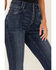 Idyllwind Women's Somerhill Outlaw High Rise Bootcut Button Fly Stretch Denim Jeans, Dark Medium Wash, hi-res