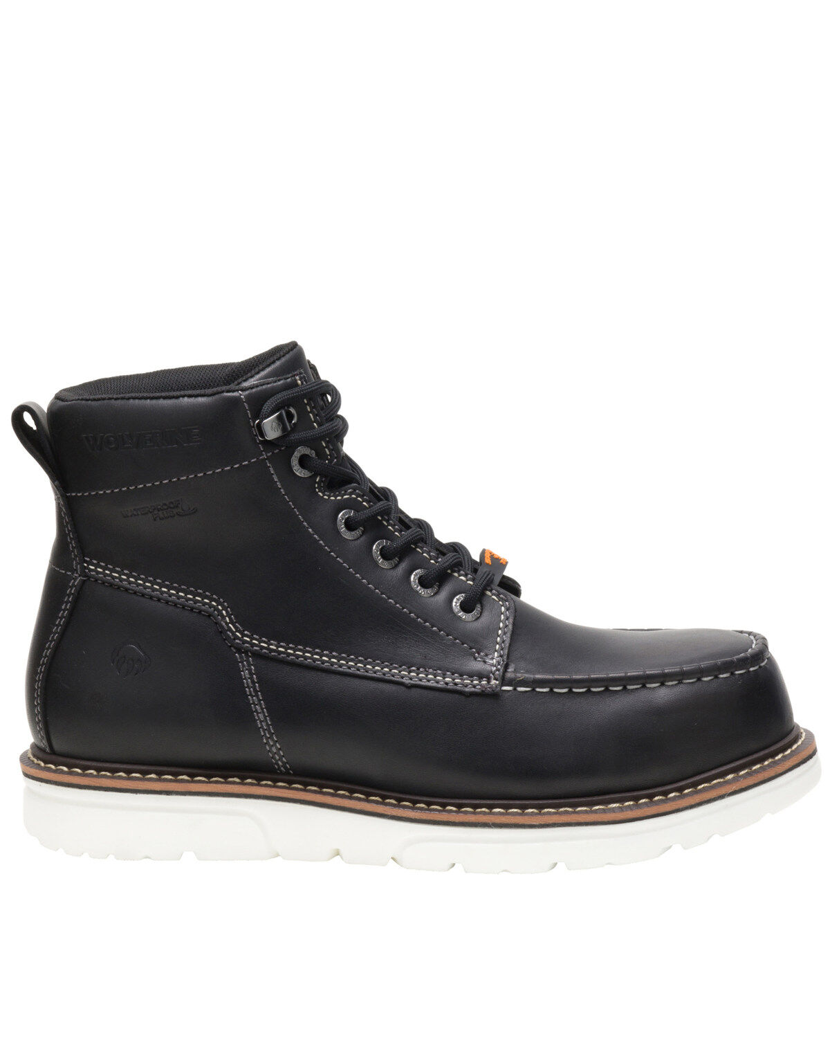 Image #2 - Wolverine Men's I-90 Durashocks Work Boots - Soft Toe, Black, hi-res