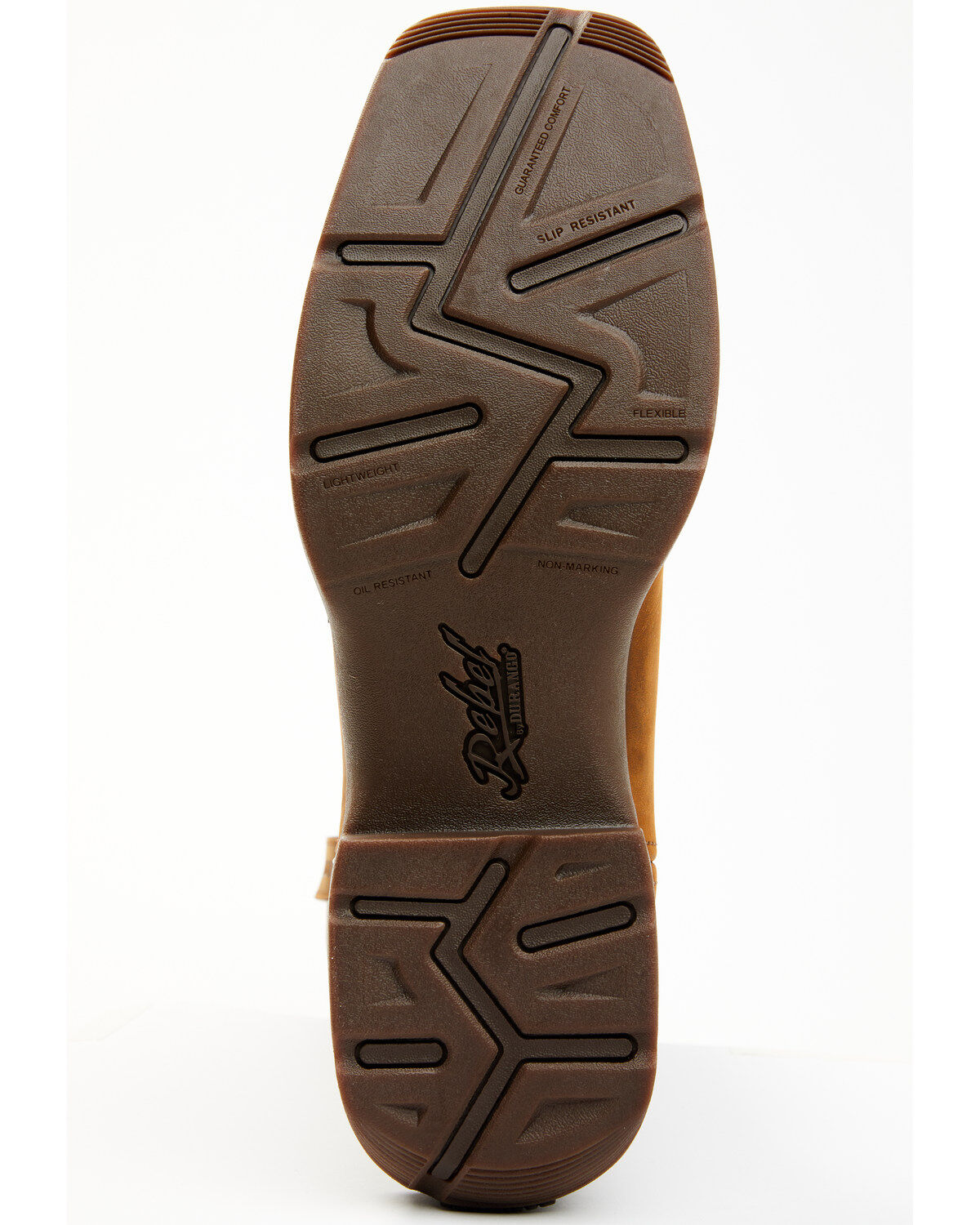 Image #7 - Durango Men's Rebel Pull On Waterproof Work Western Boots - Steel Toe, Brown, hi-res