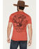 Image #1 - Howitzer Men's Boot Barn Exclusive Patriot Eagle Short Sleeve Graphic T-Shirt, Cream, hi-res
