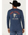 Image #1 - Cody James Men's Country On Steerhead Logo Long Sleeve Graphic T-Shirt, , hi-res
