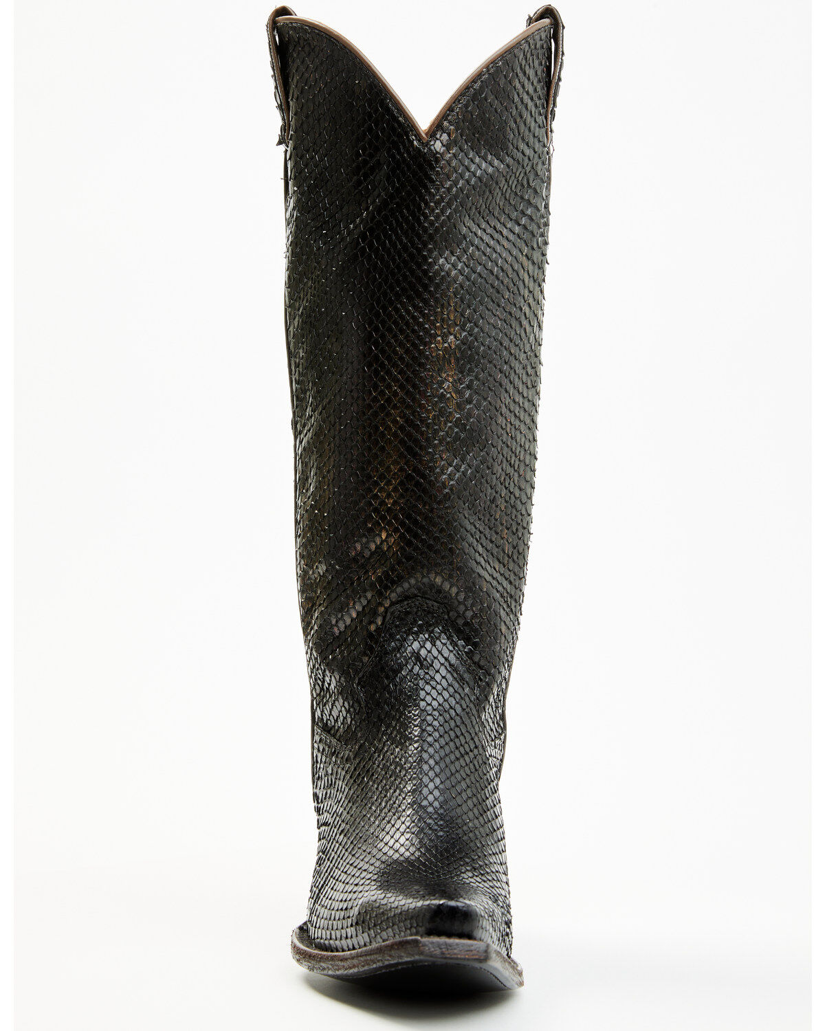Image #4 - Idyllwind Women's Slay Exotic Python Tall Western Boots - Snip Toe, Black, hi-res