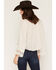 Image #4 - Wild Moss Women's Floral Lace Trim Top, Ivory, hi-res