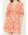 Image #3 - Wild Moss Women's Medallion Print Mini Dress, Rust Copper, hi-res