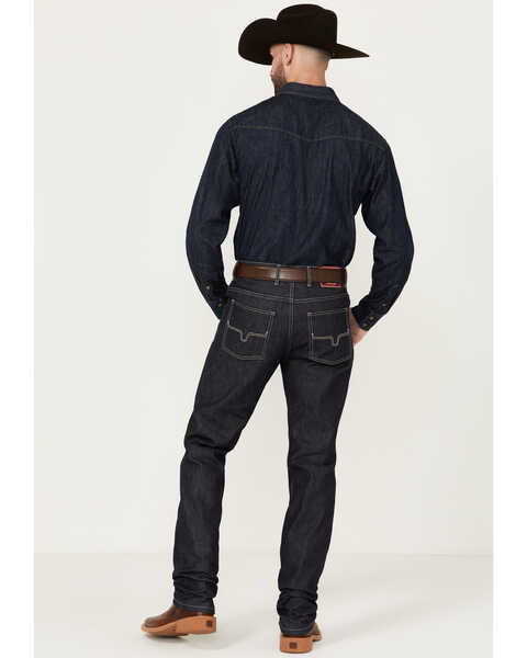 Image #3 - Kimes Ranch Men's Raw James Low Straight Bootcut Jeans , Blue, hi-res