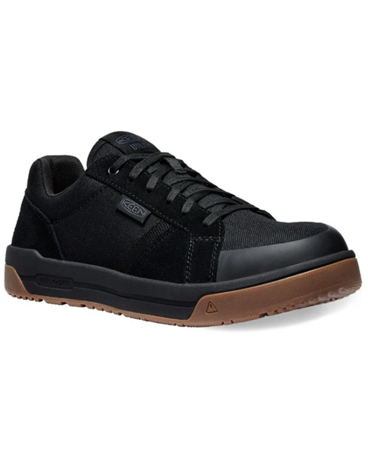 Image #1 - Keen Men's Kenton Work Shoes - Carbon Fiber Toe, Black, hi-res