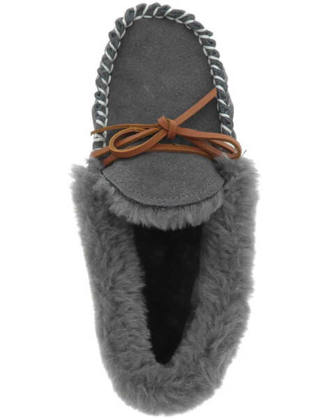Image #4 - Lamo Footwear Women's Mila Charcoal Slippers - Moc Toe, Charcoal, hi-res