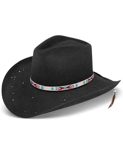 Charlie 1 Horse X Lainey Wilson Wild Horses Felt Western Hat , Black, hi-res