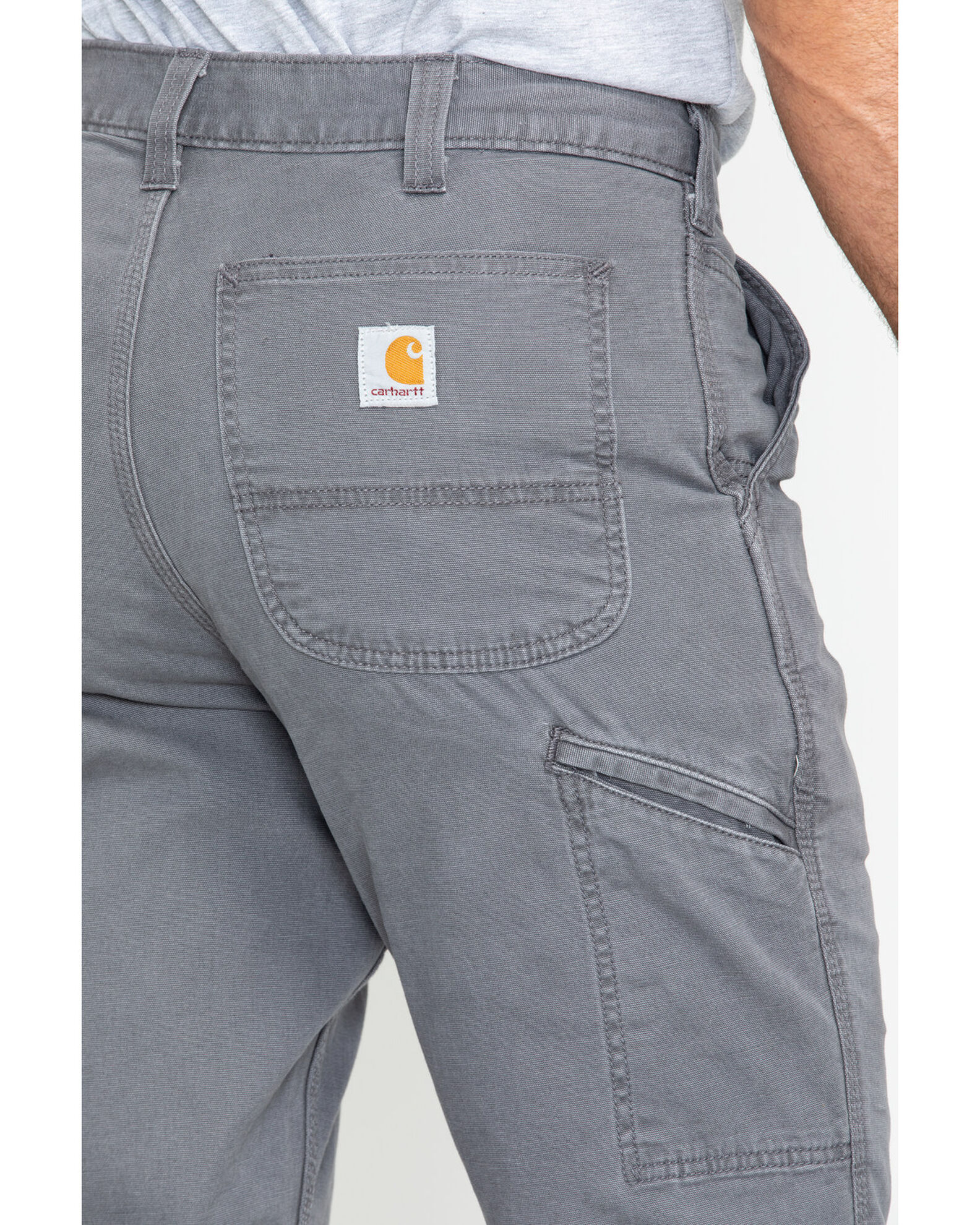 Image #3 - Carhartt Workwear Men's Rugged Flex Rigby Dungaree, Grey, hi-res
