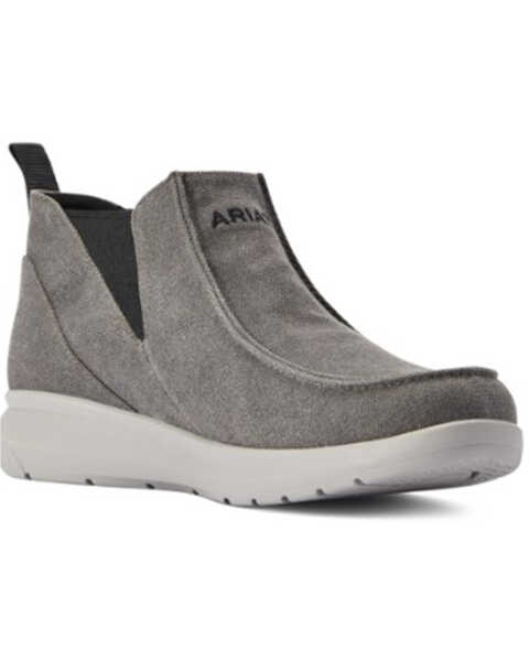 Ariat Men's Hilo Midway Slip-On Casual Shoes - Moc Toe , Grey, hi-res