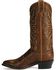 Image #3 - Justin Men's Marbled Deerlite Western Boots - Round Toe, Chestnut, hi-res
