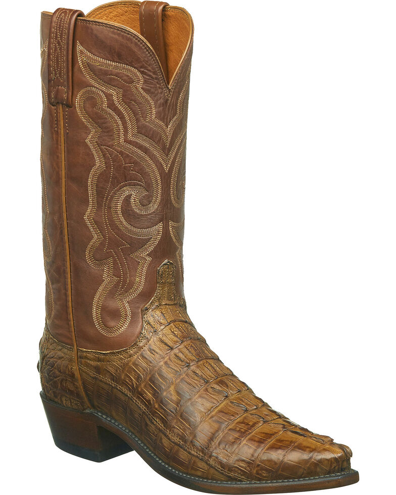tan caiman boots