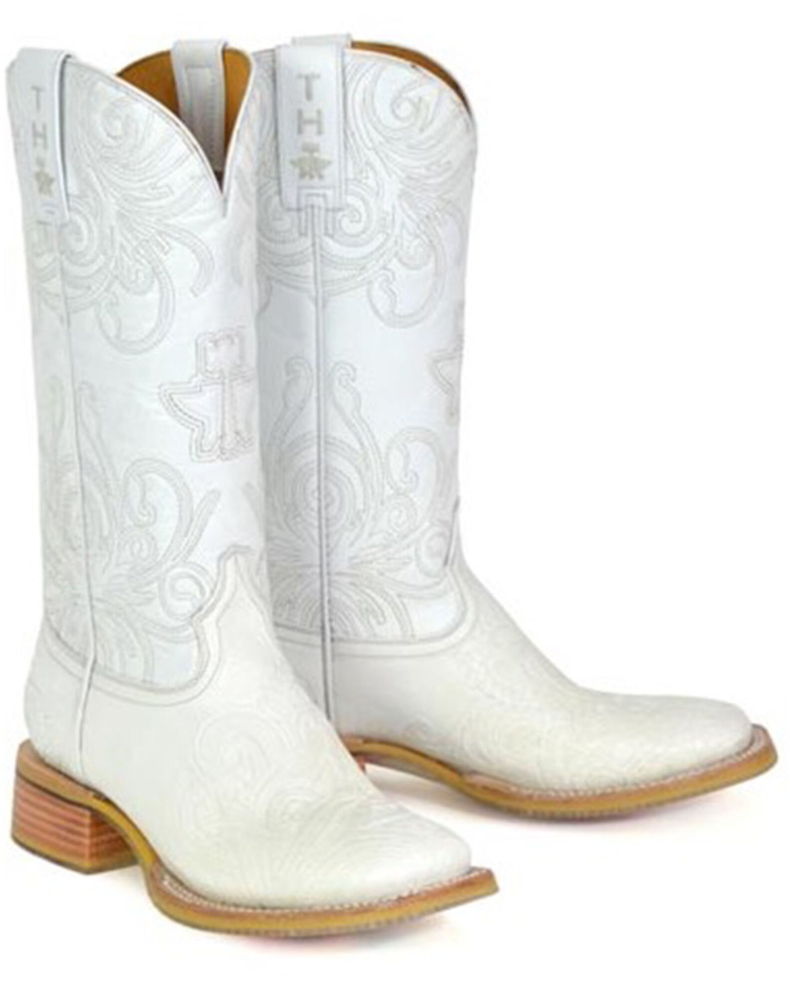 White wedding cowgirl boots on sale