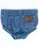 Image #3 - Wrangler Infant Girls' Denim Diaper Cover, Blue, hi-res
