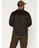 Image #4 - Lucky Brand Workwear Men's Plaid Print Flannel Corduroy Yoke Work Shirt, Olive, hi-res