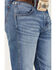 Wrangler Retro Men's Llano Light Medium Wash Stretch Slim Bootcut Jeans , Light Medium Wash, hi-res