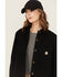 Image #2 - Carhartt Women's Rugged Flex Loose Fit Heavyweight Duck Long Sleeve Button-Down Work Shirt, Black, hi-res