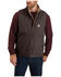 Image #1 - Carhartt Men's Dark Brown Washed Duck Sherpa Lined Mock Neck Loose Fit Work Vest, Dark Brown, hi-res