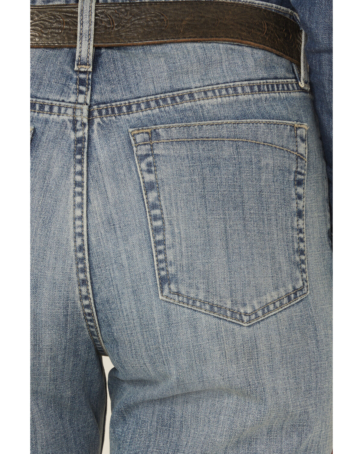 Image #4 - Cinch Women's Tatum Medium Wash High Rise Easy Fit Trouser Jeans, Indigo, hi-res