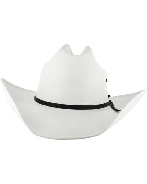 Cody James Boys' Elastic Fit Straw Cowboy Hat, White, hi-res