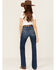Image #3 - Ariat Women's Jessica Dark Wash High Rise Bootcut Stretch Denim Jeans, , hi-res