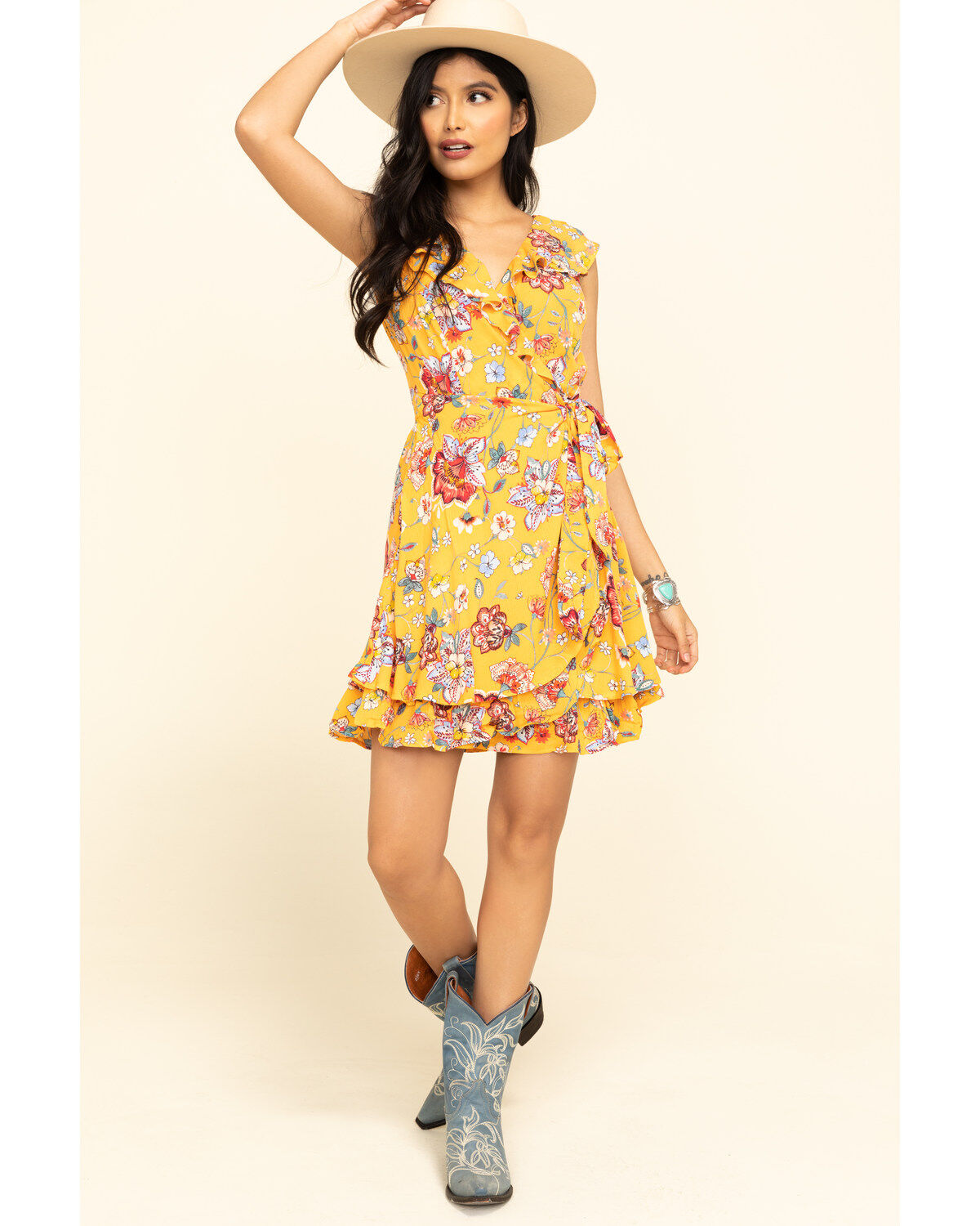 womens mustard dress