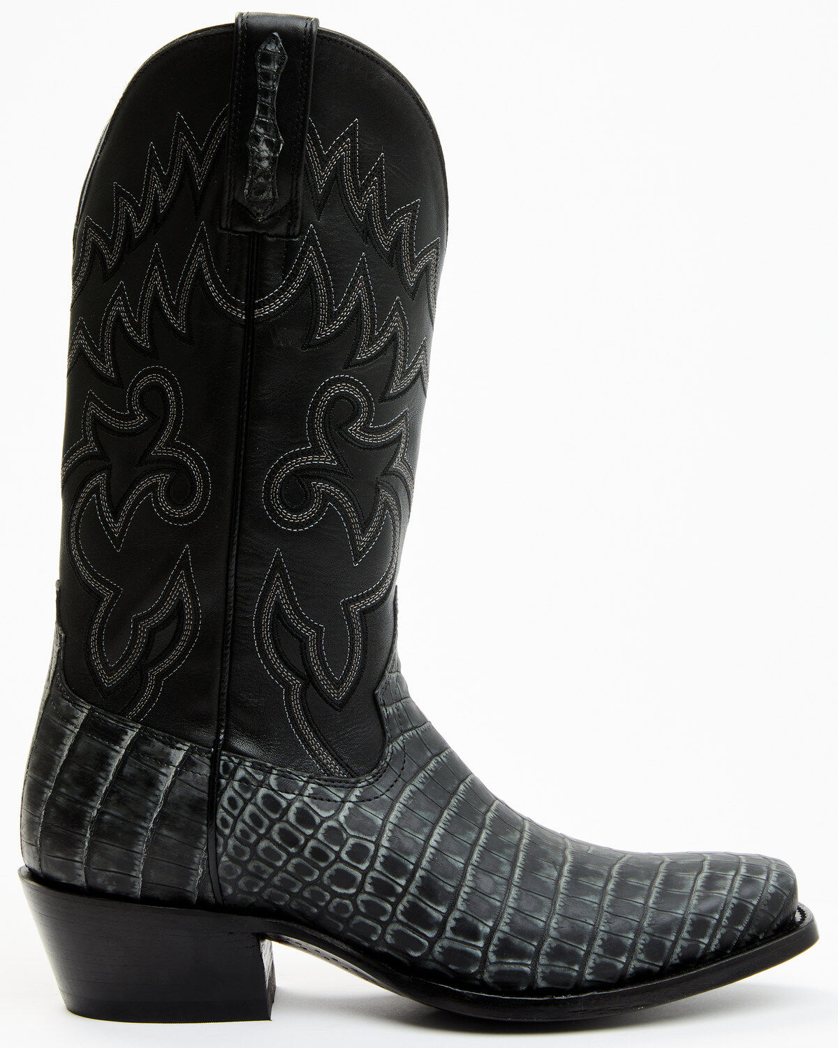 Image #2 - Cody James Men's Exotic Alligator Western Boots - Square Toe, Grey, hi-res