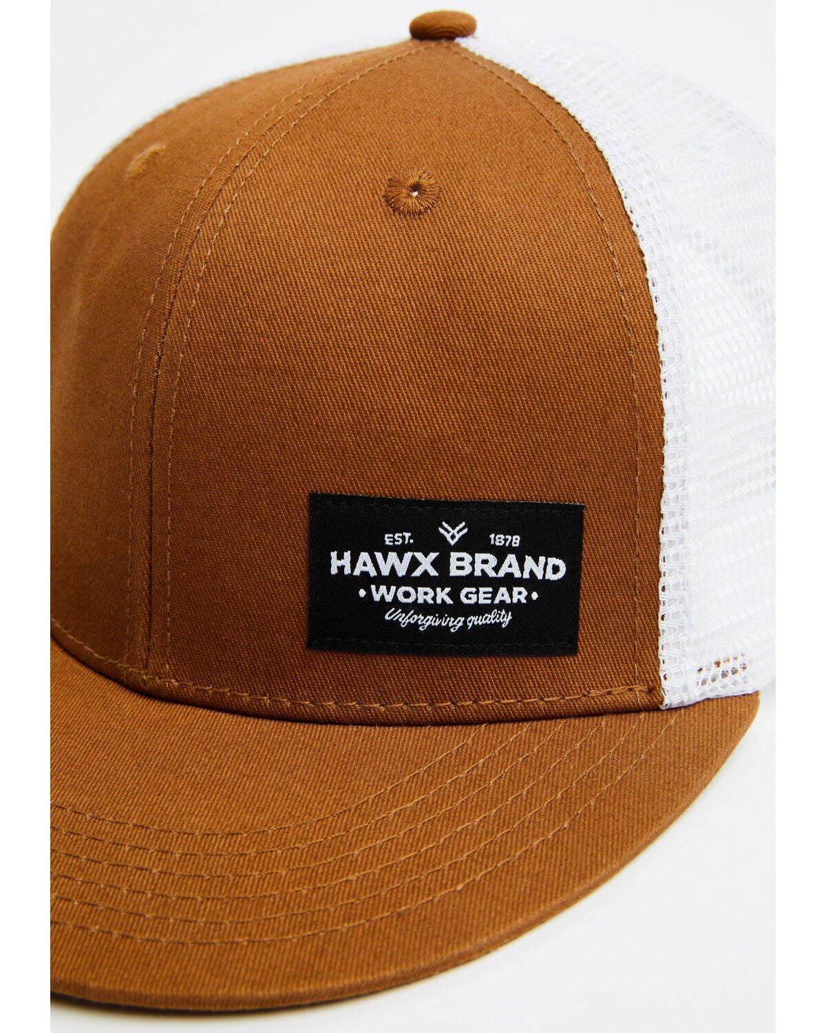 Image #2 - Hawx Men's Corner Patch Ball Cap, Pecan, hi-res
